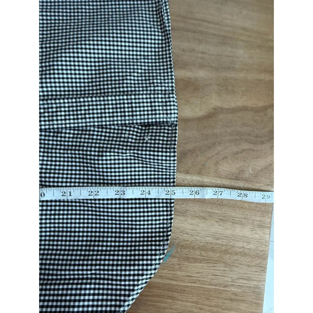 Ralph Lauren Boys Black White Gingham Western Snap Shirt M 12/14 RN